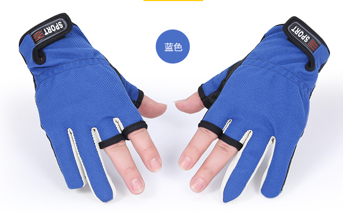 Flexible Fishing Gloves for Men & Women Sun Protection Half Finger Glove  Free of Chemicals Machine Washable Free Size Breathable Anti-skidding  Sunblock Sea Fishing Gloves